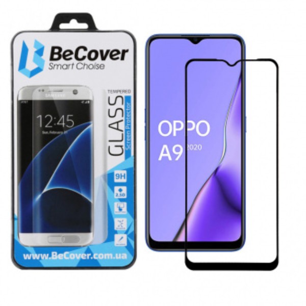 Фото - Захисне скло для смартфону BeCover for Oppo A9 2020 Black (704553)